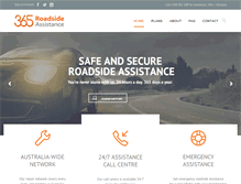 Tablet Screenshot of 365roadsideassistance.com
